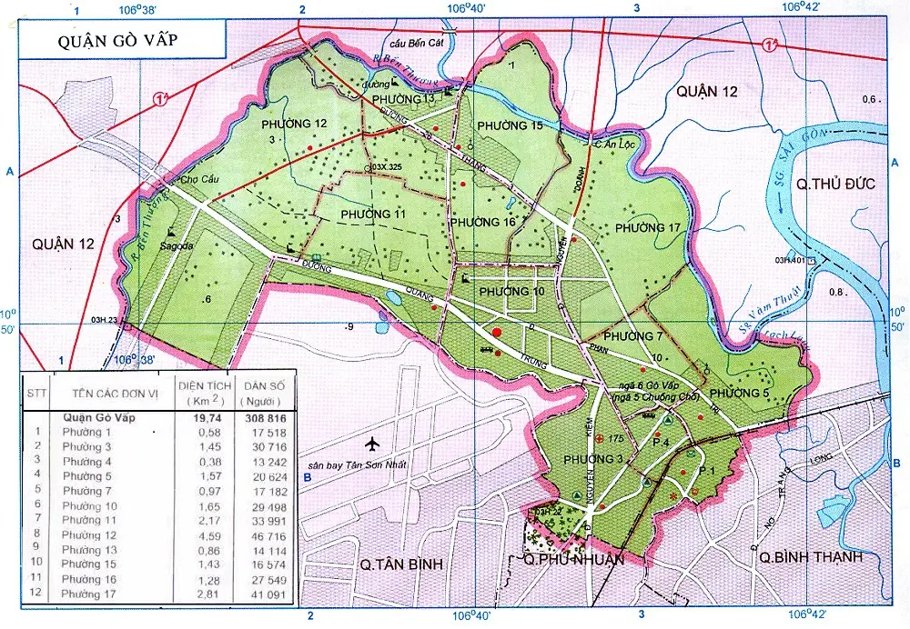 Bản đồ phường 11, quận Gò Vấp