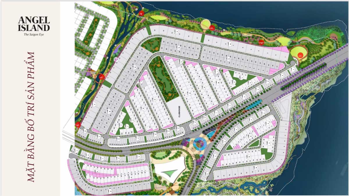 Mặt bằng phân lô Dự án Angel Island